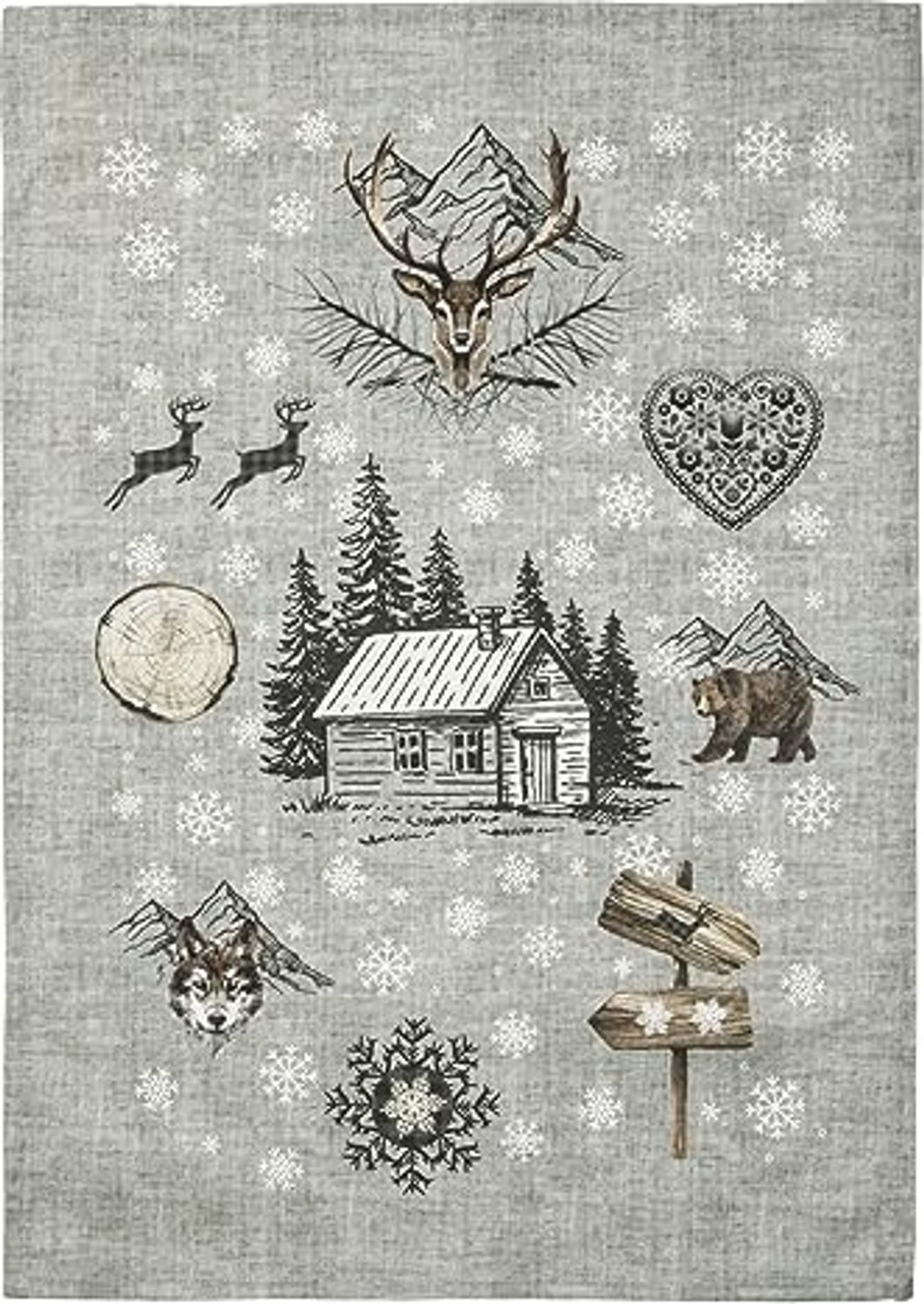Pichler Geschirrtuch 50x70 cm Keystone grey Bild 1