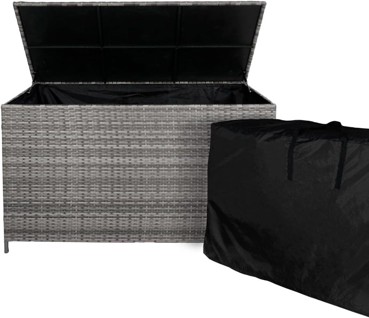 Rattan Kissenbox - Grau Bild 1