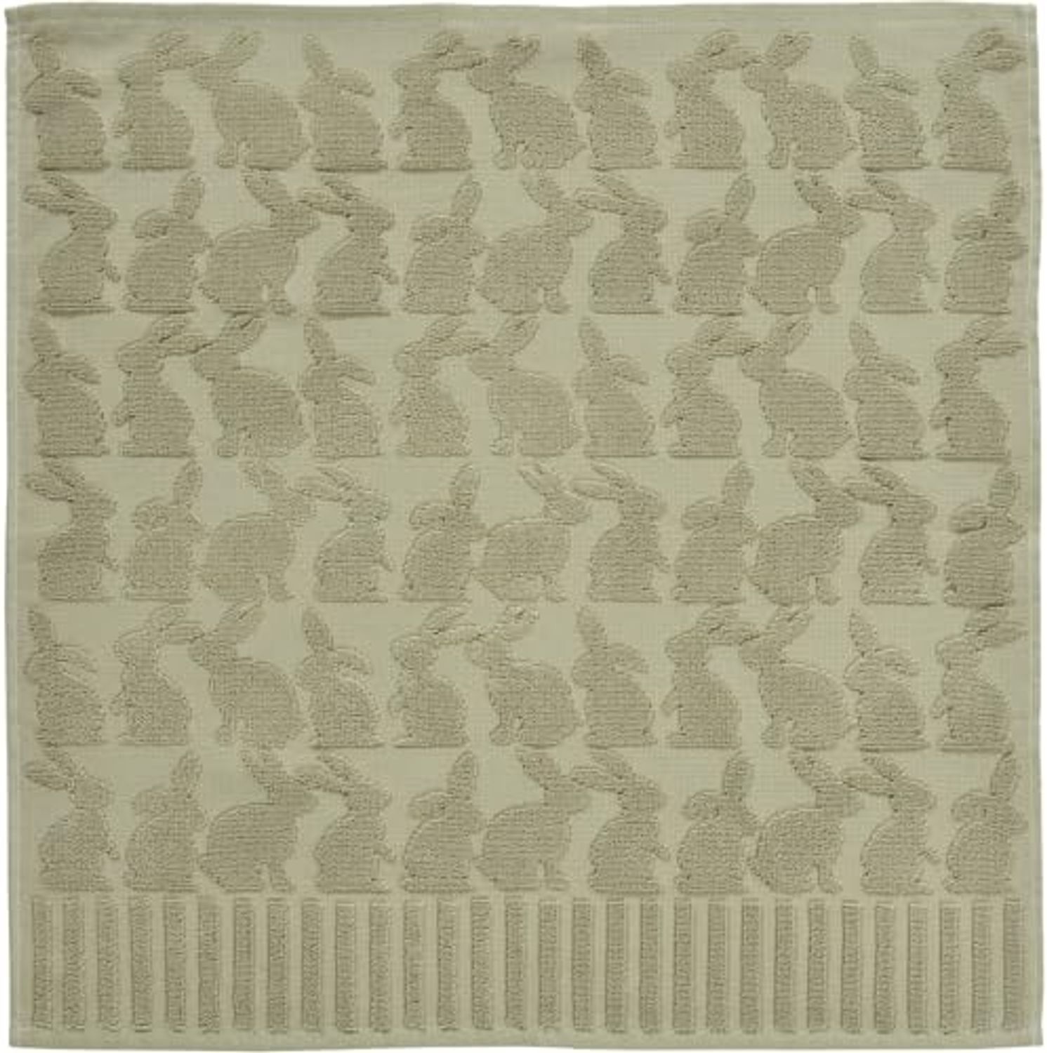 Geschirrtuch Pascha 50x50 cm beige Hasen 100% BW Bild 1