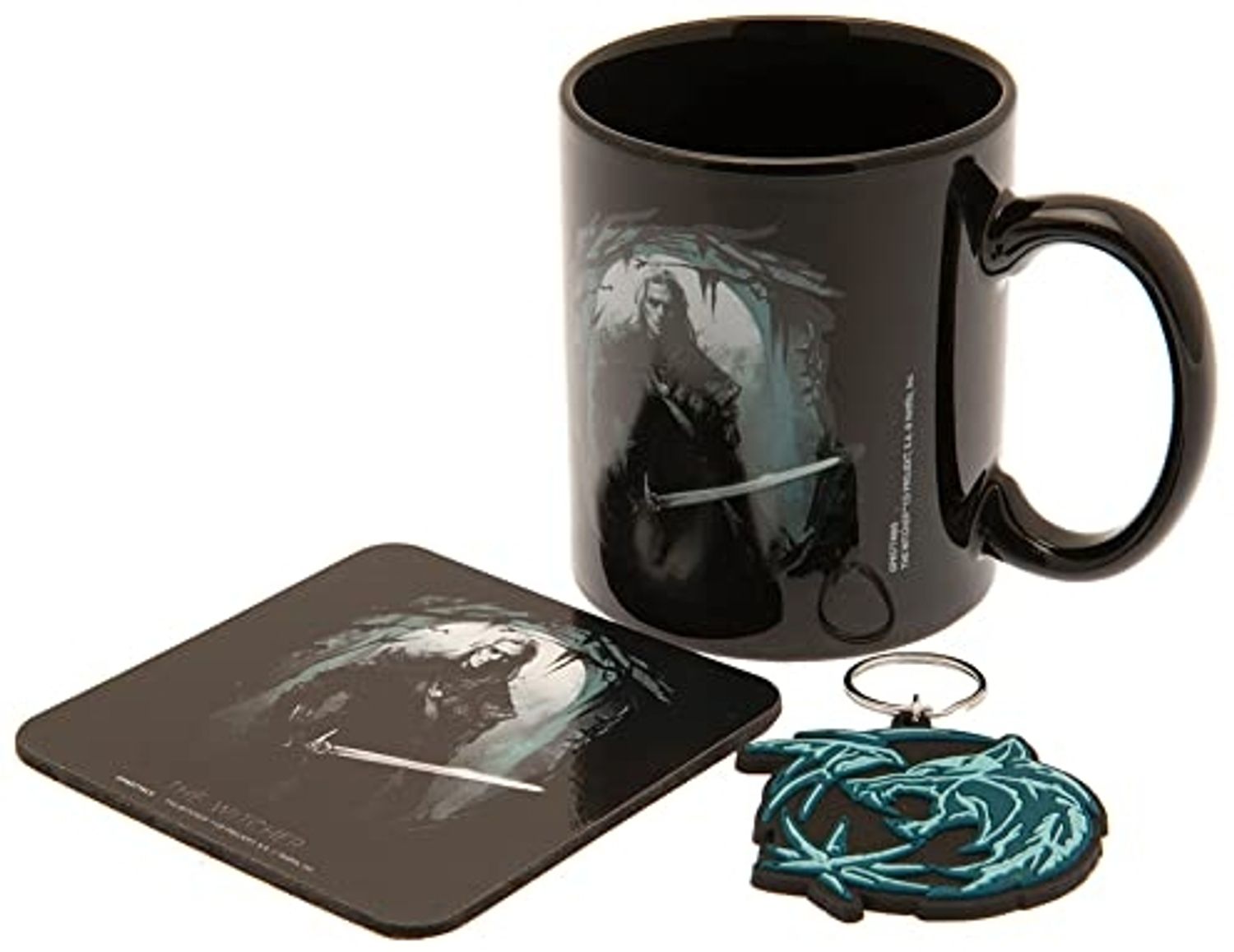 PYRAMID Tasse Geschenkset (Tasse, Untersetzer & Schlüsselanhänger) - The Witcher (NE Bild 1