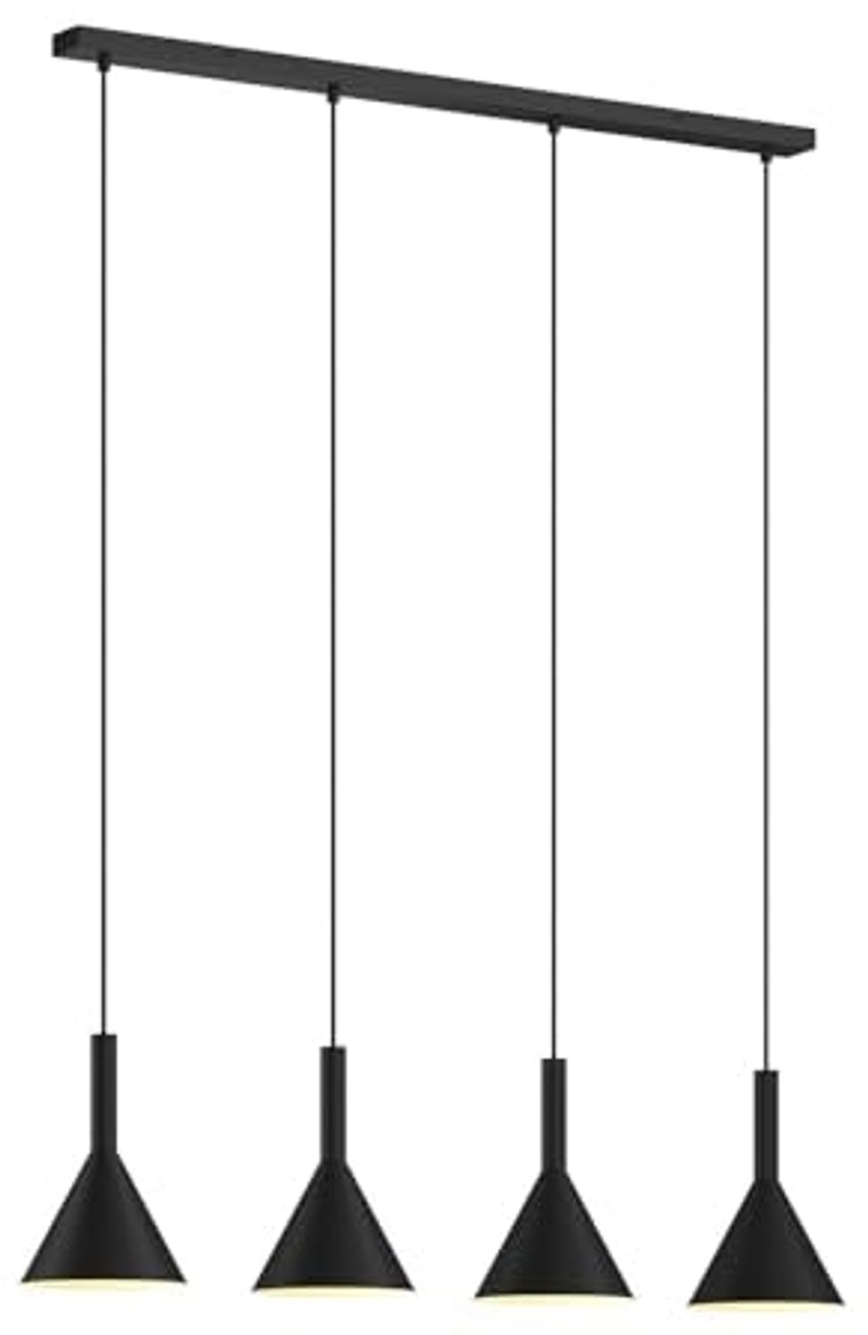 Arcchio Hängeleuchte Tadej, Metall, Schwarz IP20, 4 x 15 W LED Bild 1