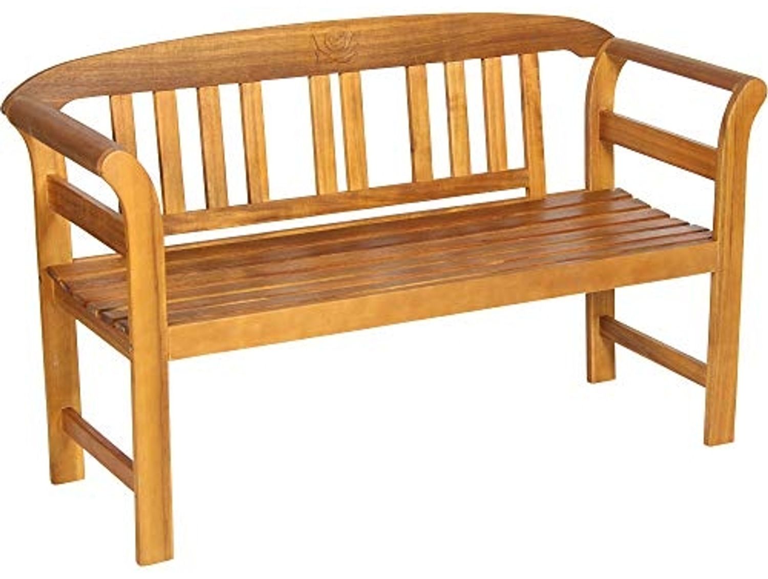 acamp Sitzbank Gartenbank 2-Sitzer, Wetterfest, FSC®-zertifiziertem Akazienholz Bild 1