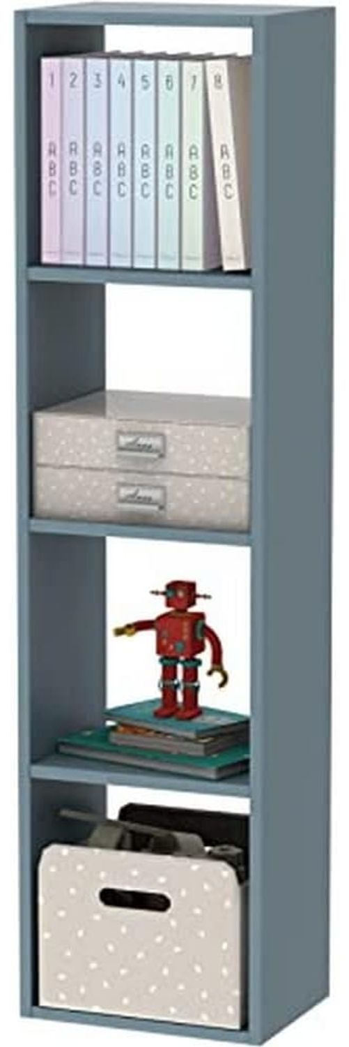 MUEBLES PITARCH Regal 1x4 Tibet, 130 x 34 x 25 cm (H x B x T), Talkblau Bild 1