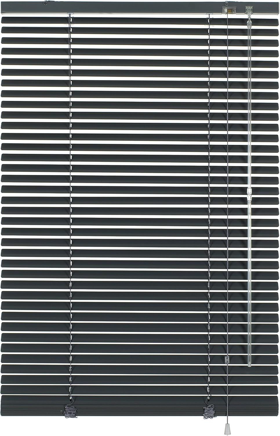 GARDINIA Alu-Jalousie, Sicht, 25 mm, Schiefergrau, 175x70 cm Bild 1