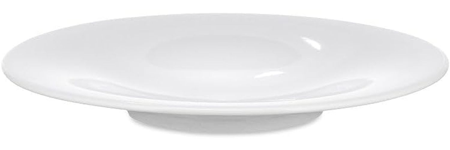 Alessi ''KU'', 4 Stück Kaffee Untertassenn aus weißem Porzellan Bild 1