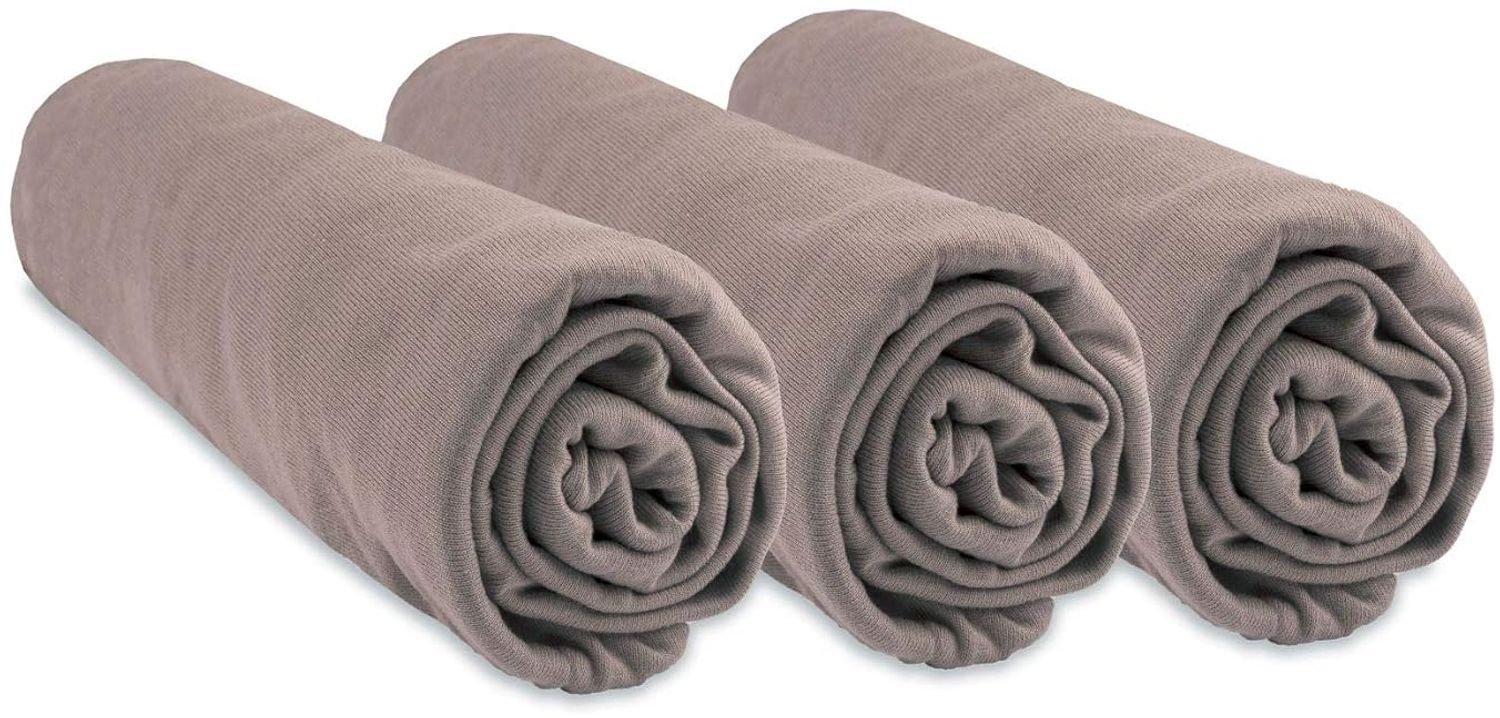 Spannbettlaken, Bambus, für Babybett, 60x120 cm, 6 Farben erhältlich, Taupe Bild 1