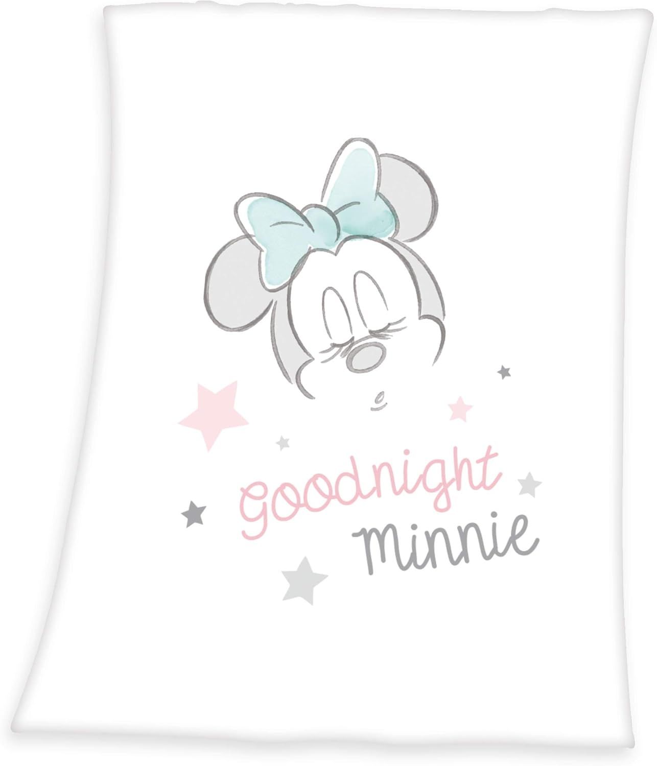 Disney Babydecke Minnie Mouse Flauschdecke Kuscheldecke Krabbel Decke Tagesdecke Bild 1