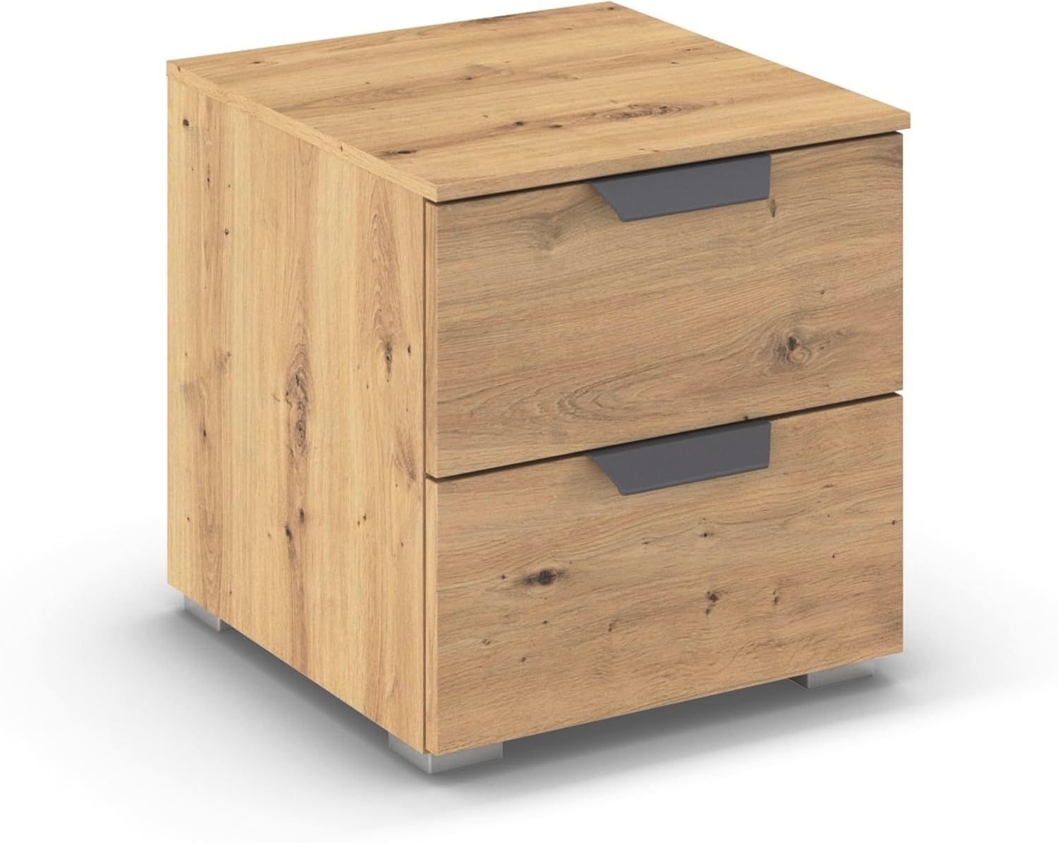 rauch Aditio Box, Nachttisch, 2 Schubladen, mit Softclose-Funktion, Farbe Eiche Artisan, BxHxT 40x42x42cm Bild 1