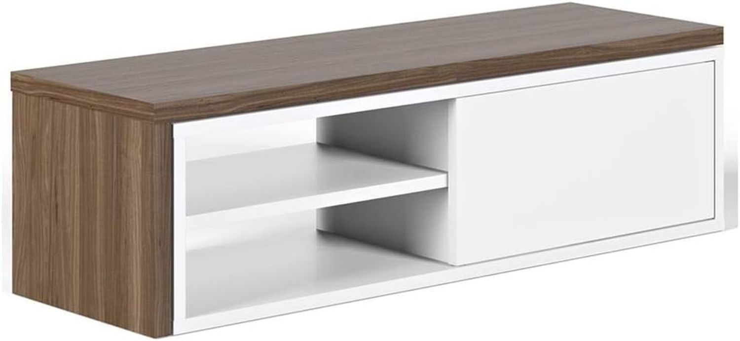 TV-Board 'Move' Weiß/ Walnuss Bild 1