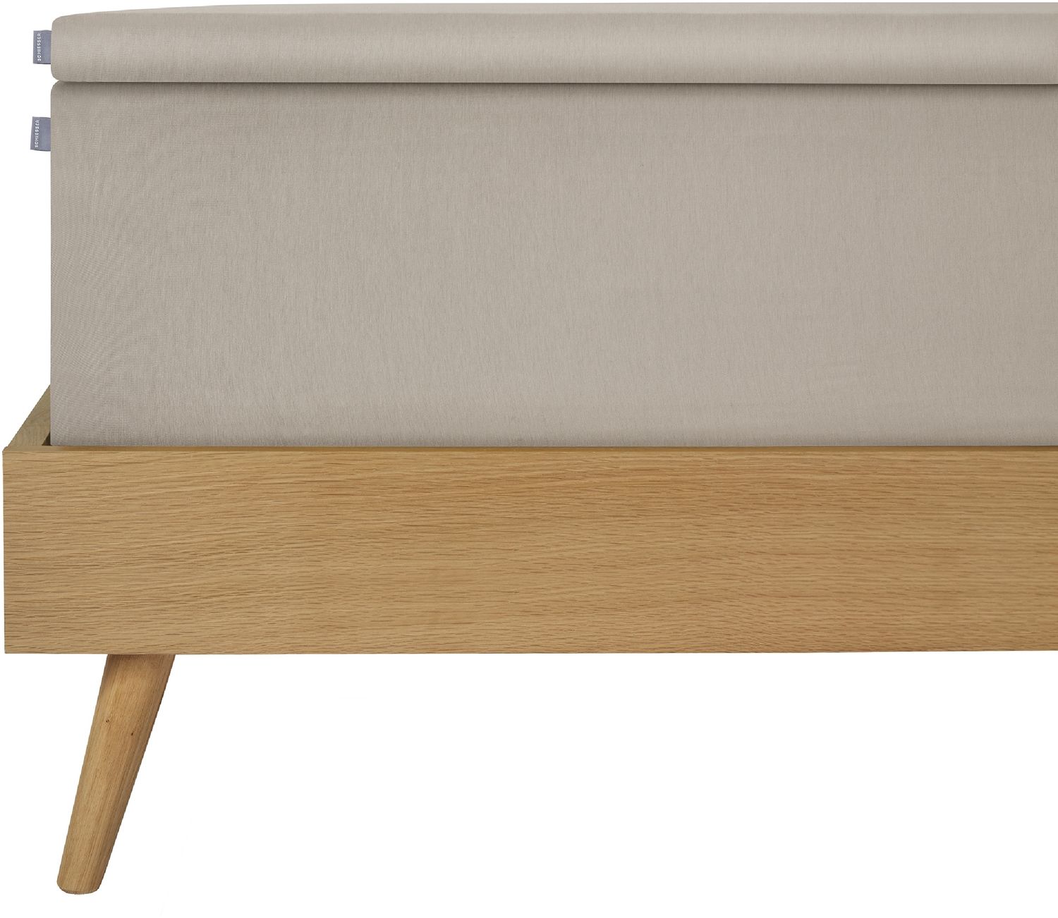 Schiesser Topperspannbettlaken Flexi - 95/5 - 180 x 200 cm - Helltaupe Bild 1