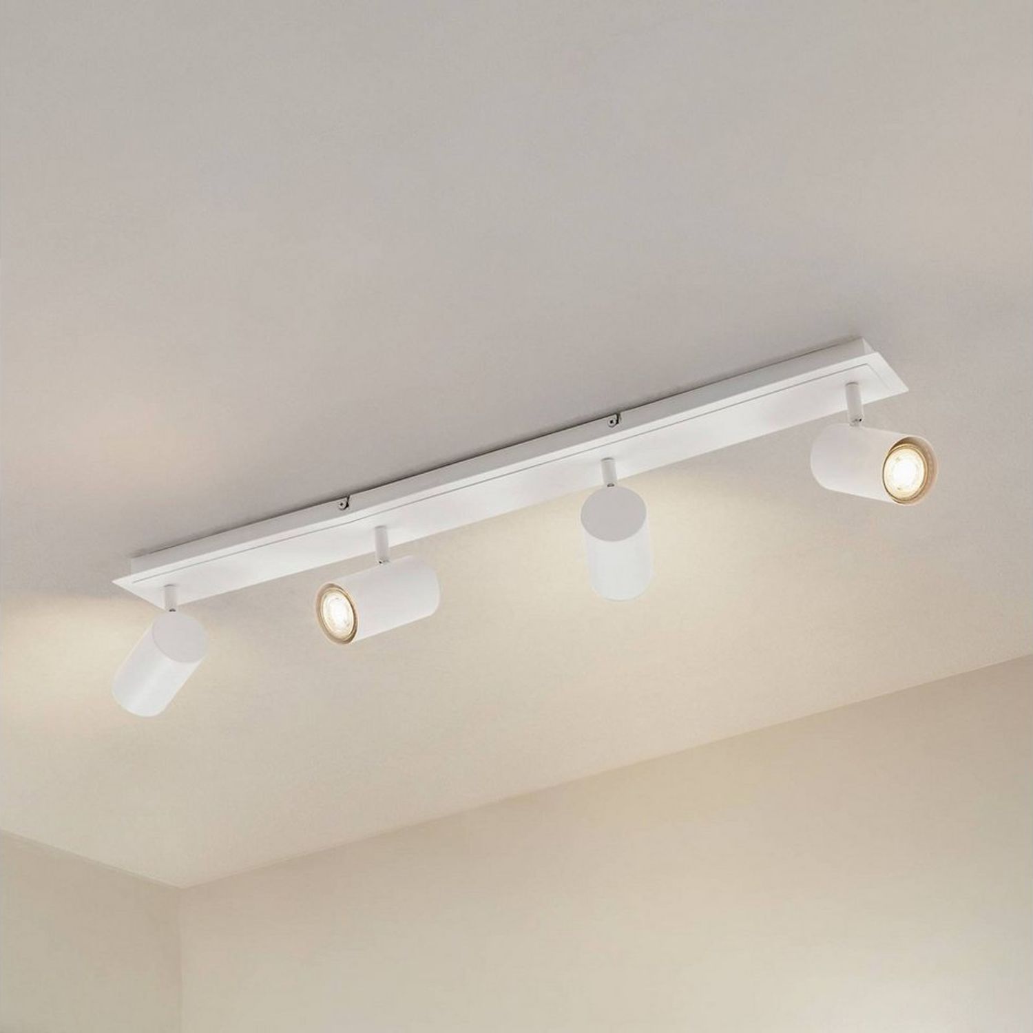 Lindby Deckenstrahler Joffrey, Metall, Weiß IP20, 4 x 10 W LED Bild 1