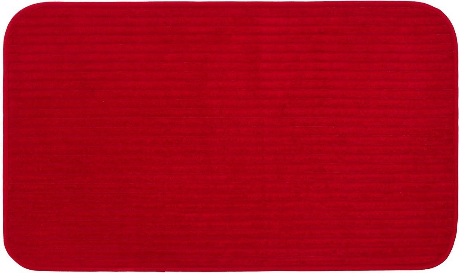 Gözze Badematte Berlin, Höhe 7 mm, rutschhemmend beschichtet, fußbodenheizungsgeeignet, Polyester, rechteckig, Badteppich, Uni Farben, Cord Optik, waschbar Bild 1