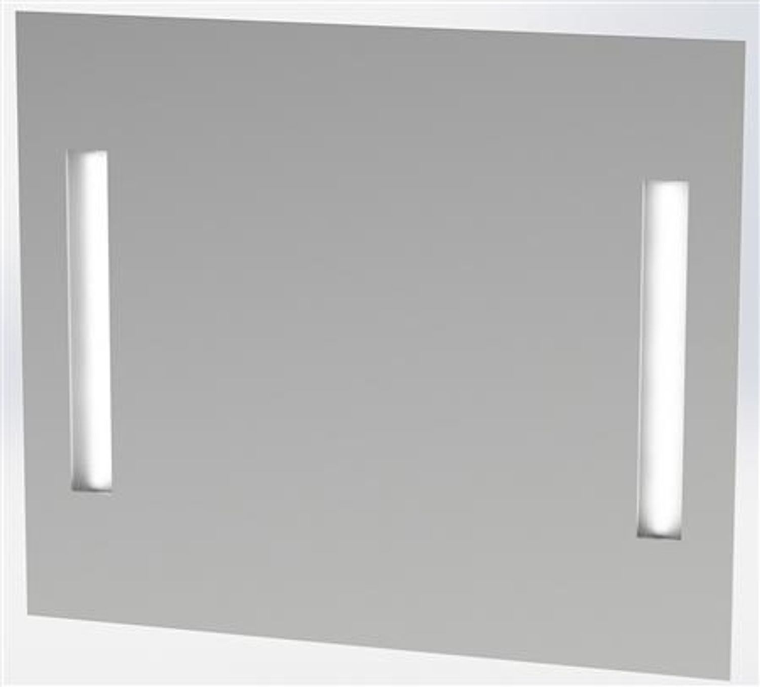 GODHAVN LED Spiegel 15W Badezimmerspiegel mit 2 Lichtfeldern 1000X850X34 5mm Bild 1