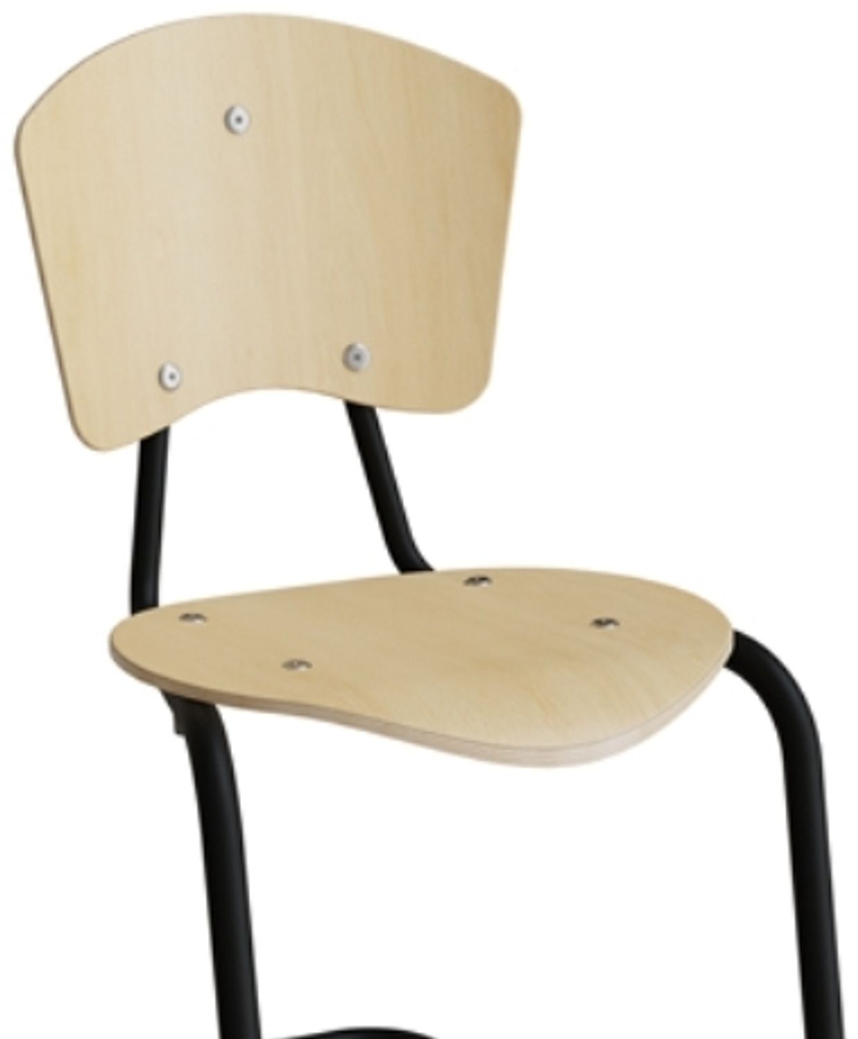 Stuhl Nian 3479 440 mm Birnefurnier mit schwarzem Gestell Bild 1