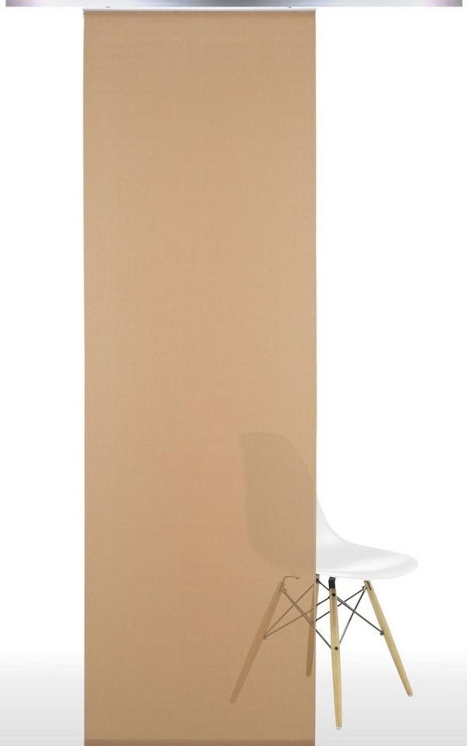 Liedeco Schiebegardine (1 St), Klettband, halbtransparent, HxB: 245x60, ohne Paneelwagen Bild 1