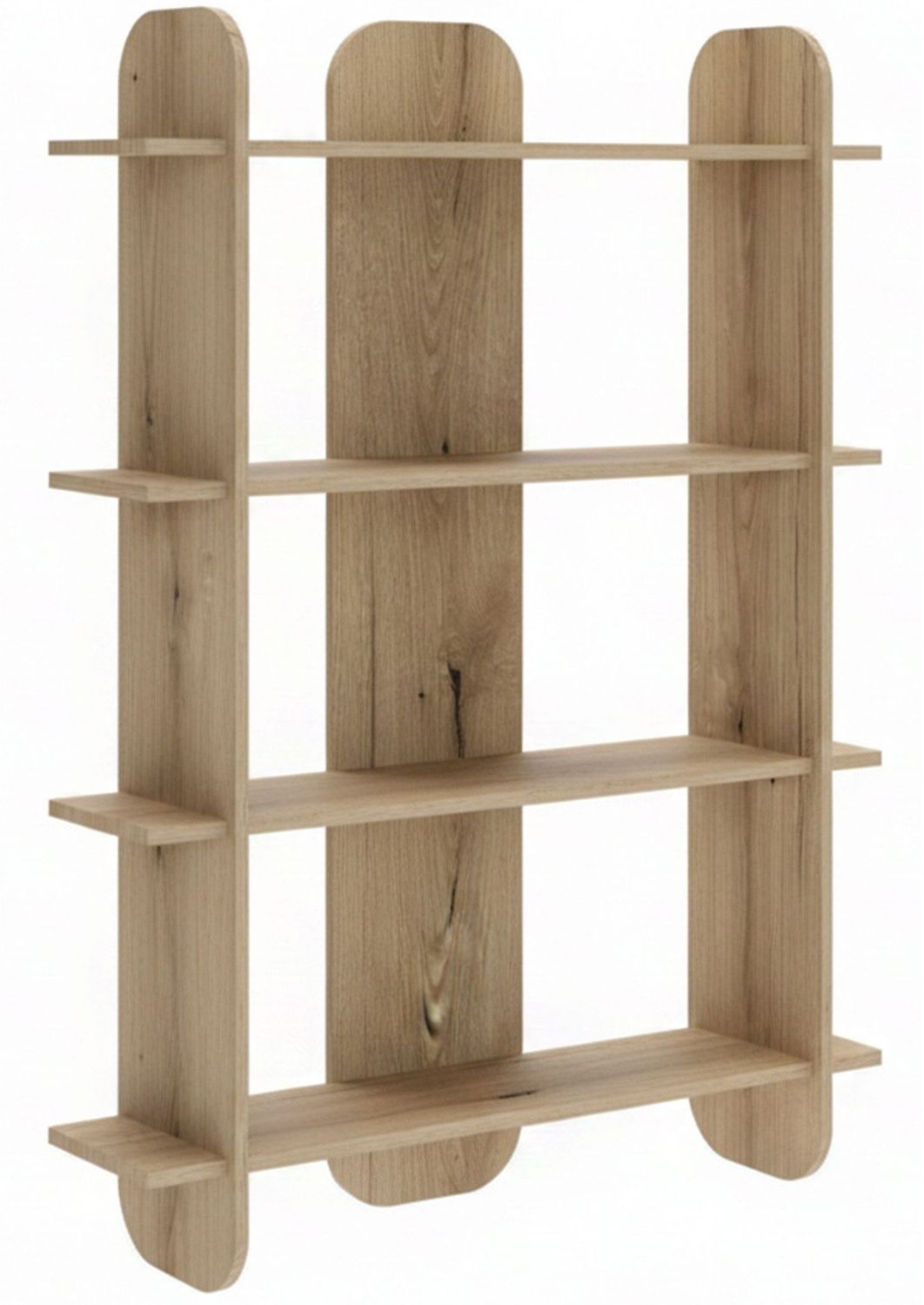Selsey 'Livio' Regal mit 4 Regalen, Eichenholzoptik, ca. 150 x 107 x 28 cm Bild 1