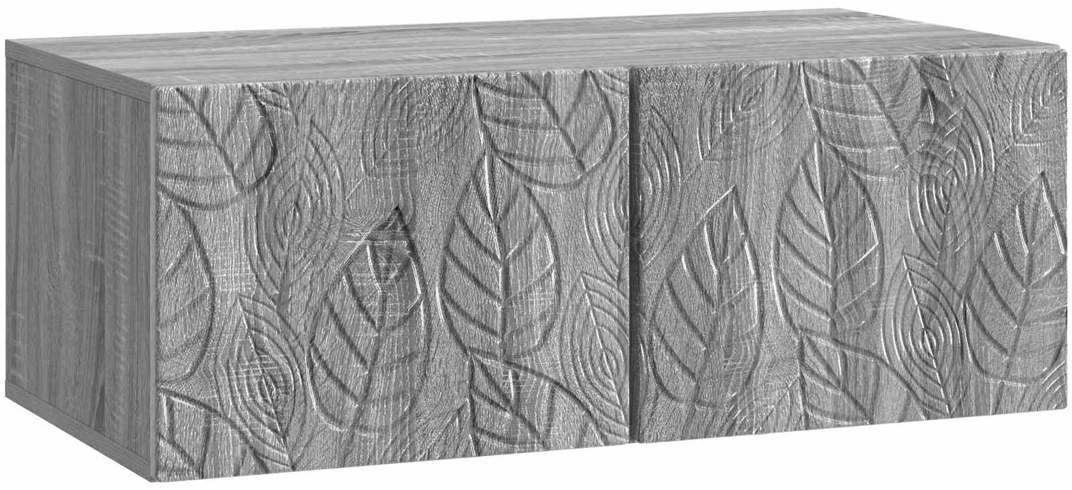 vidaXL Wandmontierter TV-Schrank 98x31 cm Grau Sonoma Holzwerkstoff 898901 Bild 1
