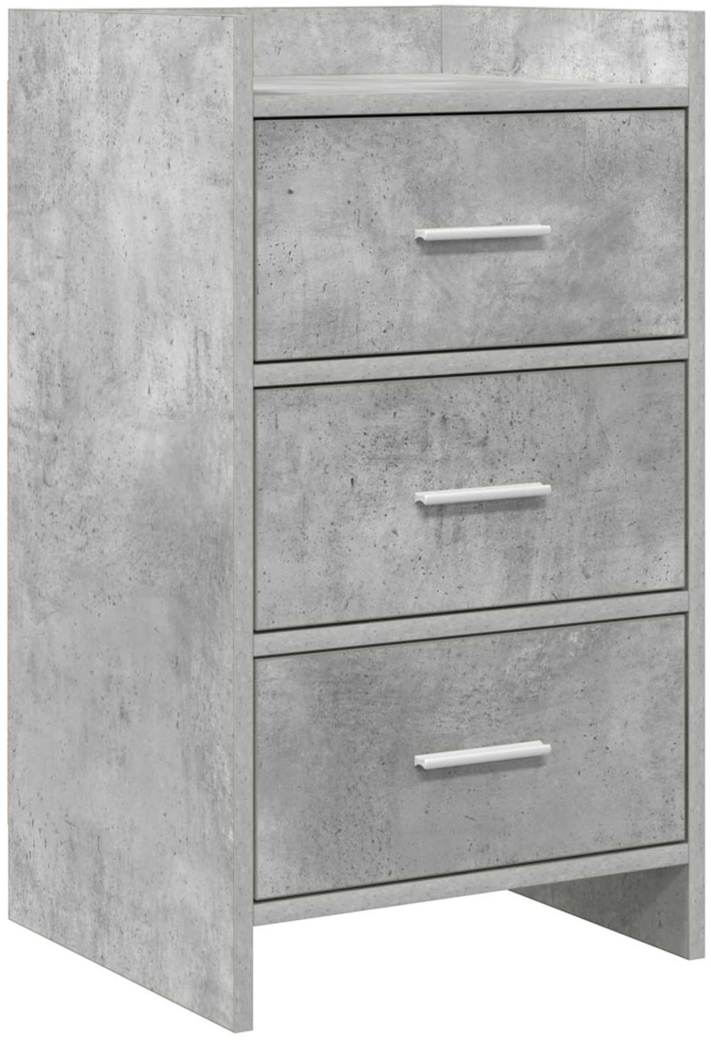 vidaXL Nachttische Betongrau 40 x 36 x 70 cm Holzwerkstoff 8011030 Bild 1