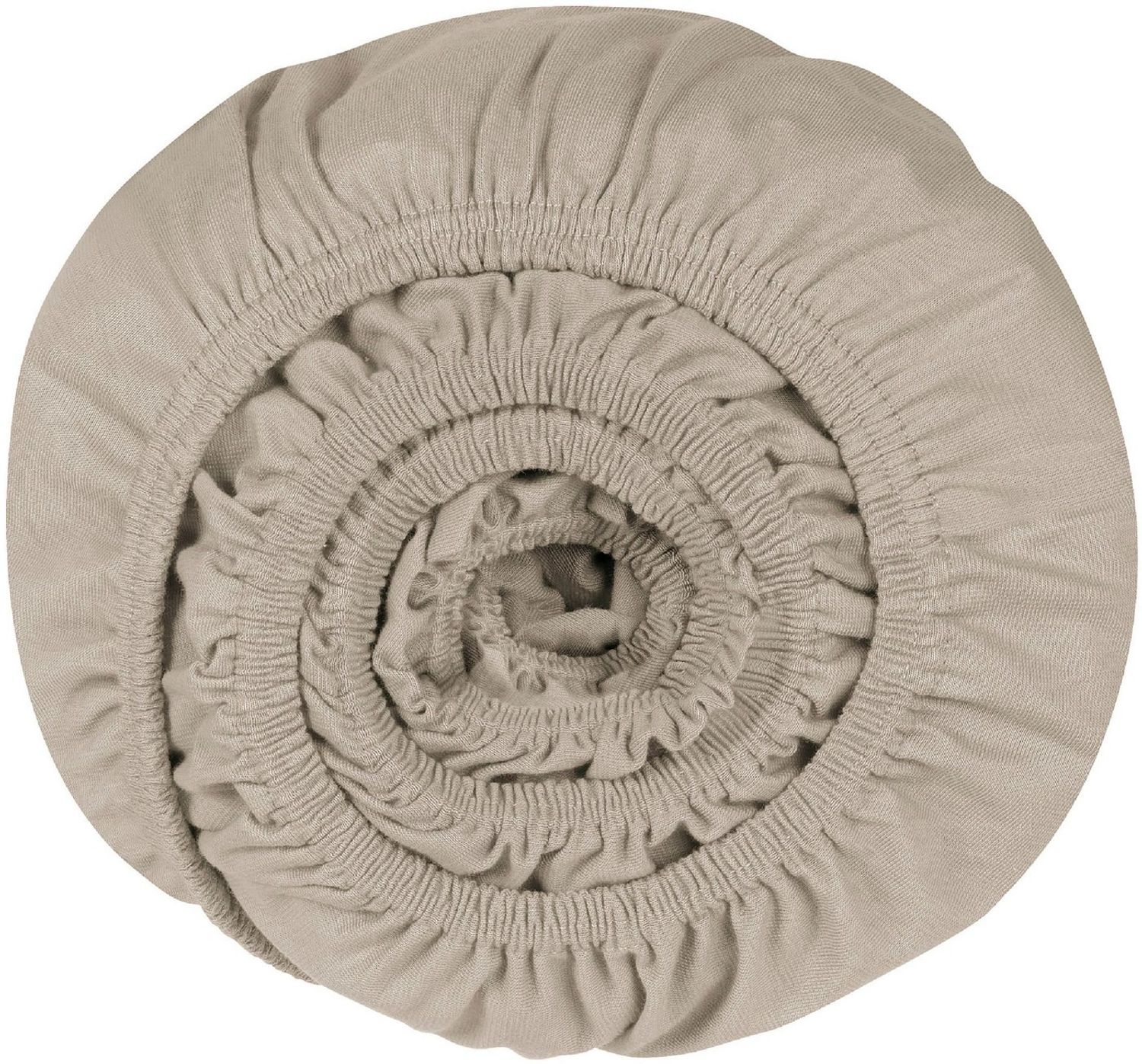 Schiesser Topperspannbettlaken Flexi - 95/5 - 180 x 200 cm - Helltaupe Bild 1