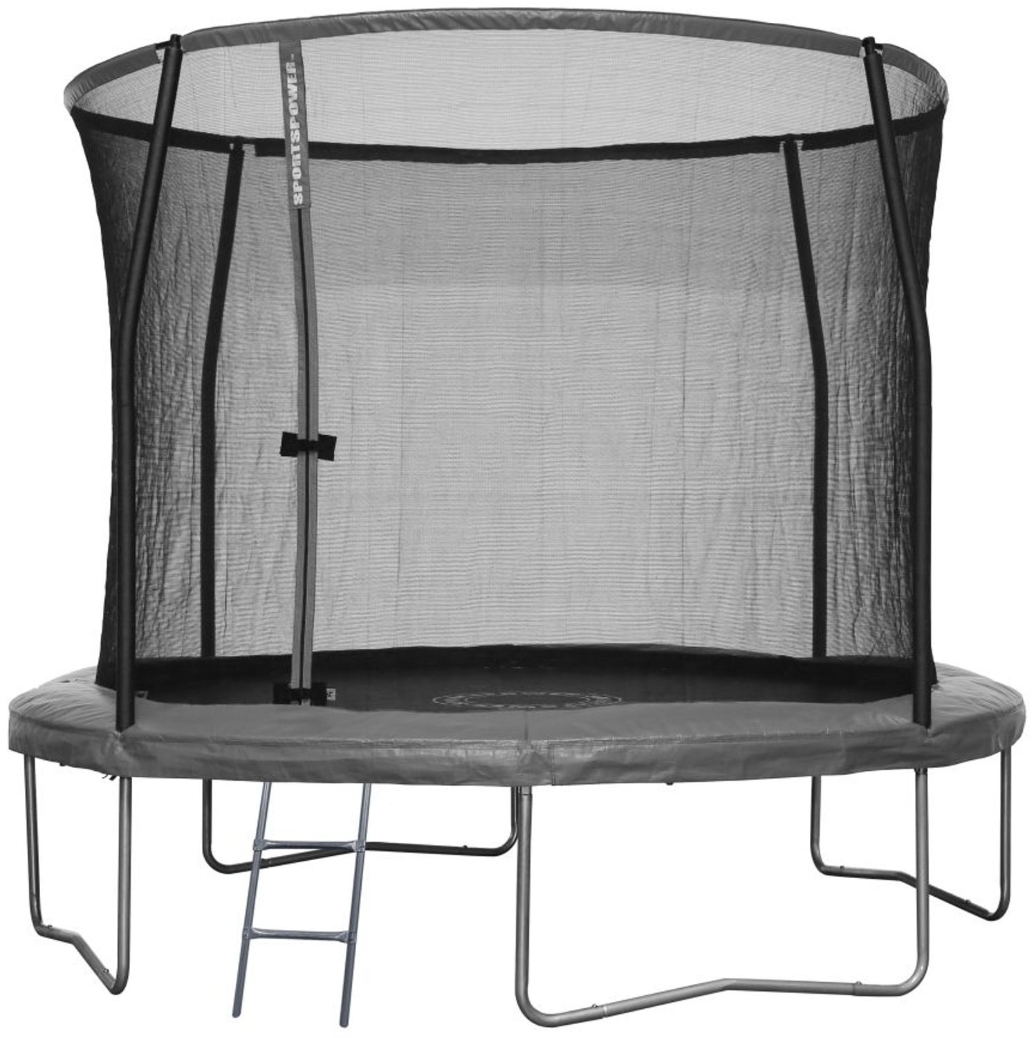 Sportspower 'Stahl Trampolin', 305 cm Durchmesser, ab 6 Jahren, bis 150 kg belastbar, inkl. Sicherheitsnetz, anthrazit Bild 1