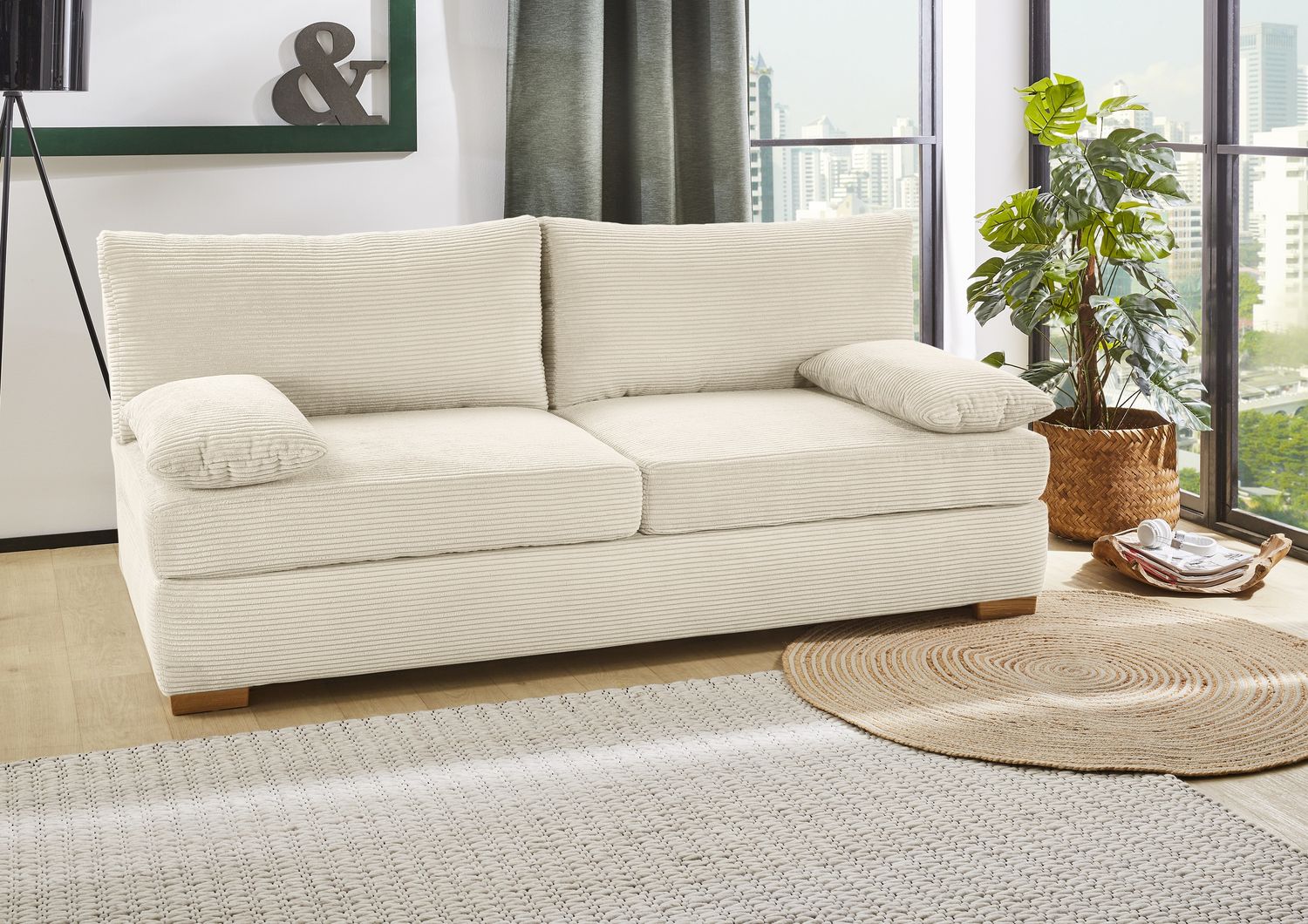 Job 'Derby KPL' Funktionssofa, Cord beige Bild 1