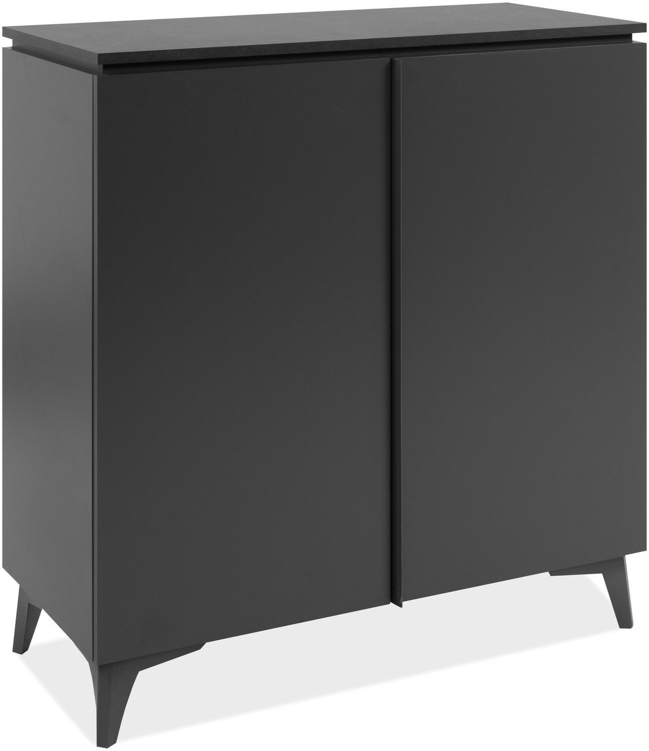 Kommode >Bertrix< in Schiefer dunkel / anthrazit - 88x92x40cm (BxHxT) Bild 1