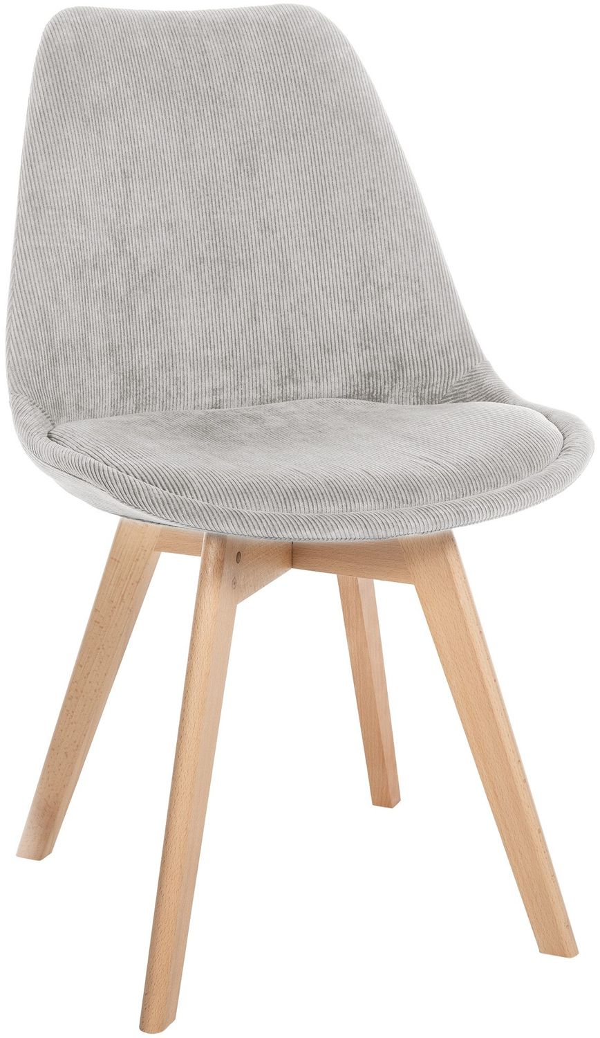 CLP Esszimmerstuhl Linares Mit Buchenholzgestell,beige Cord Bild 1