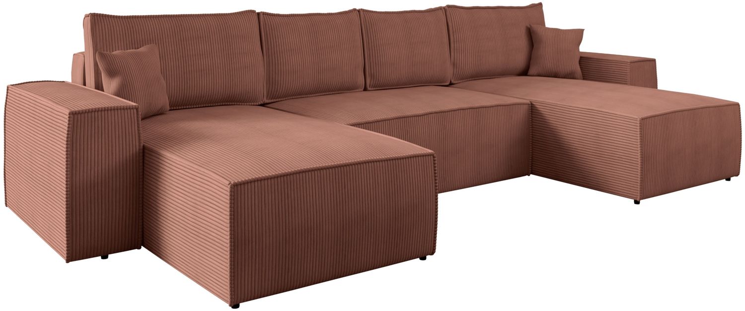 Wohnlandschaft Magerio U Cord (Farbe: Poso 29) Bild 1