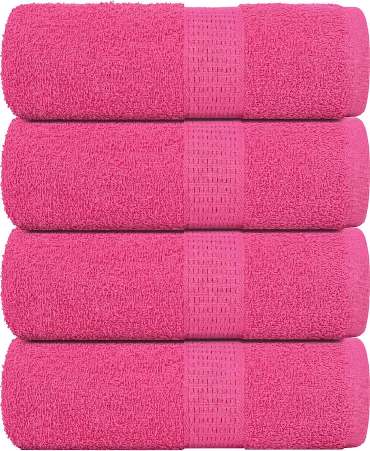 vidaXL Gästetücher FROGN 4 Stk. Rosa 30x50 cm 360 g/m² 137044 Bild 1