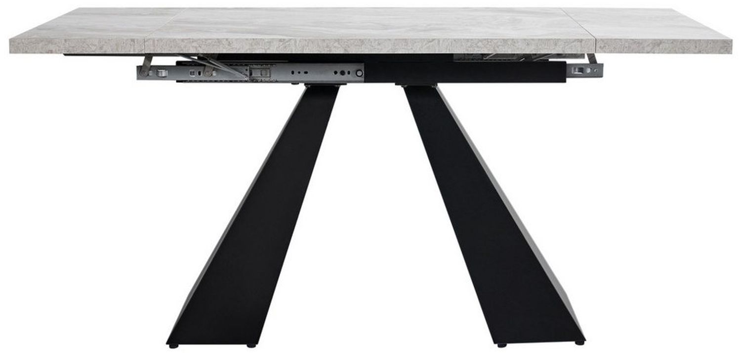 Flieks Esstisch mit ausziehbare Tischplatte 99-159 cm (1-St, 1 Tisch), rechteckig Küchentisch klappbar Teleskoptisch Schreibtisch Marmoroptik Bild 1