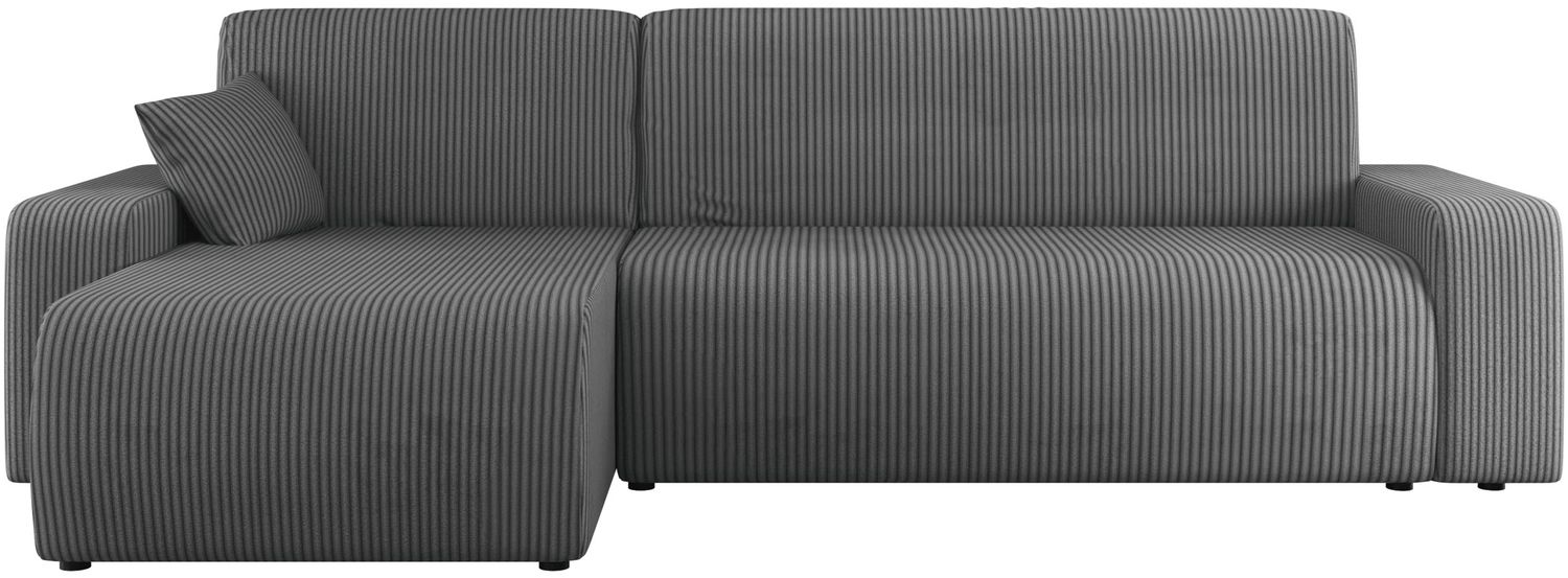 Ecksofa Pixalo L Cord mit Schlaffunktion und Bettkasten (Farbe: Poso 22) Bild 1
