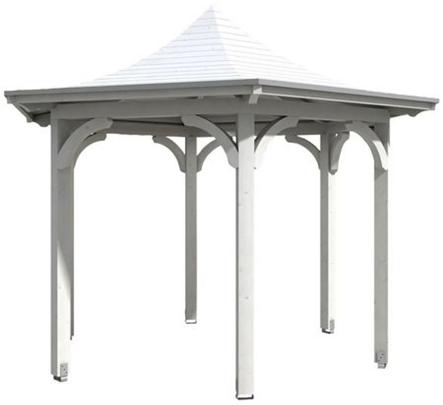 SKANHOLZ Pavillon, Zeltdach, sechseckig, BxT: 418x360 cm weiß Gartenpavillon Bild 1