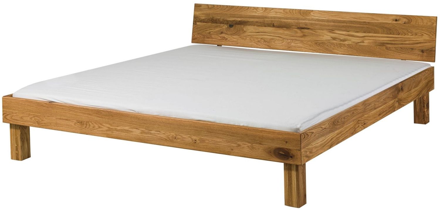 Bett Wildeiche 180x200x70 natur geölt TomMe #105 Bild 1