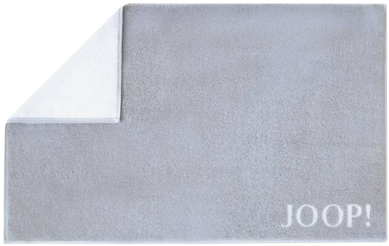 JOOP! Badematte - Badvorleger, Wendeoptik, Baumwolle Hellgrau 50x80cm Bild 1