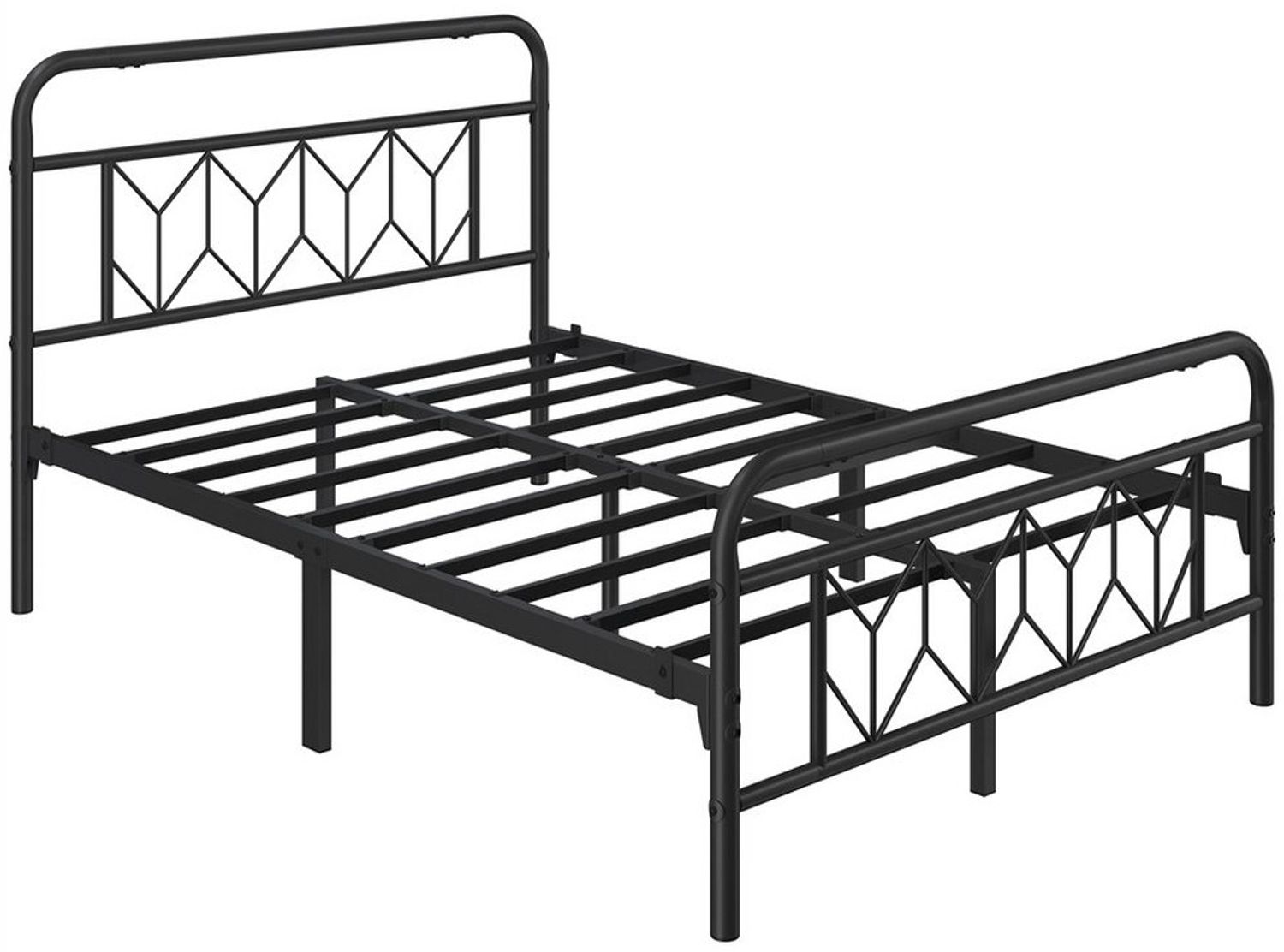Yaheetech Metallbett, Vintage Bettrahmen mit Hohem Kopfteil, Bettgestell Bild 1
