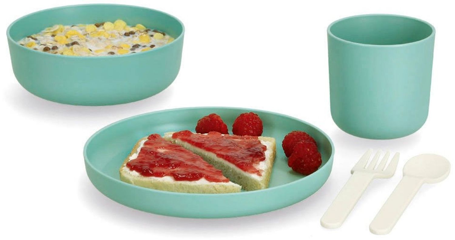 Zeller Present Kindergeschirr-Set (5-tlg), (je 1 Teller, Schüssel, Tasse, Gabel, Löffel) Bild 1