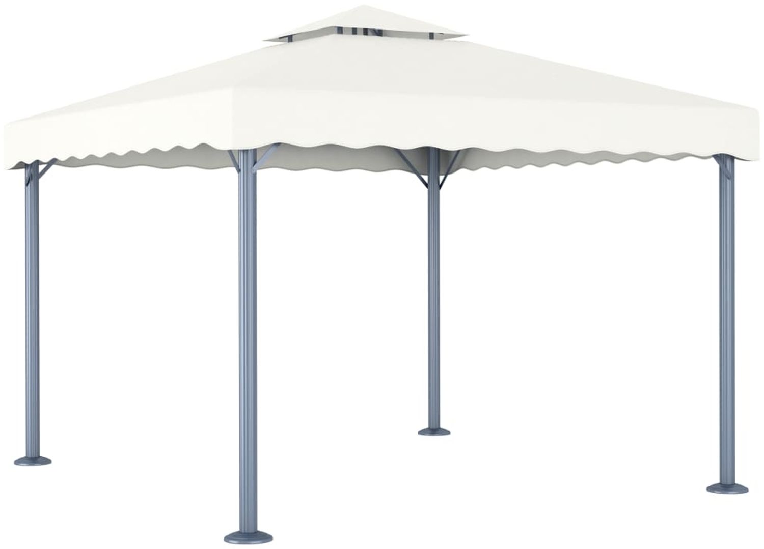 vidaXL Pavillon 300 x 300 cm Creme Aluminium 48058 Bild 1