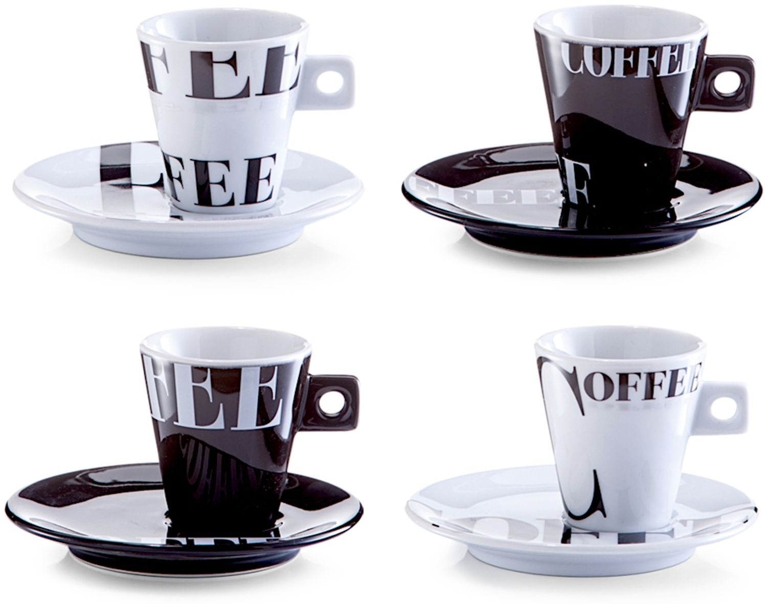 ZELLER 26540 Espresso-Set COFFEE STYLE, 8-tlg, Porzellan Bild 1