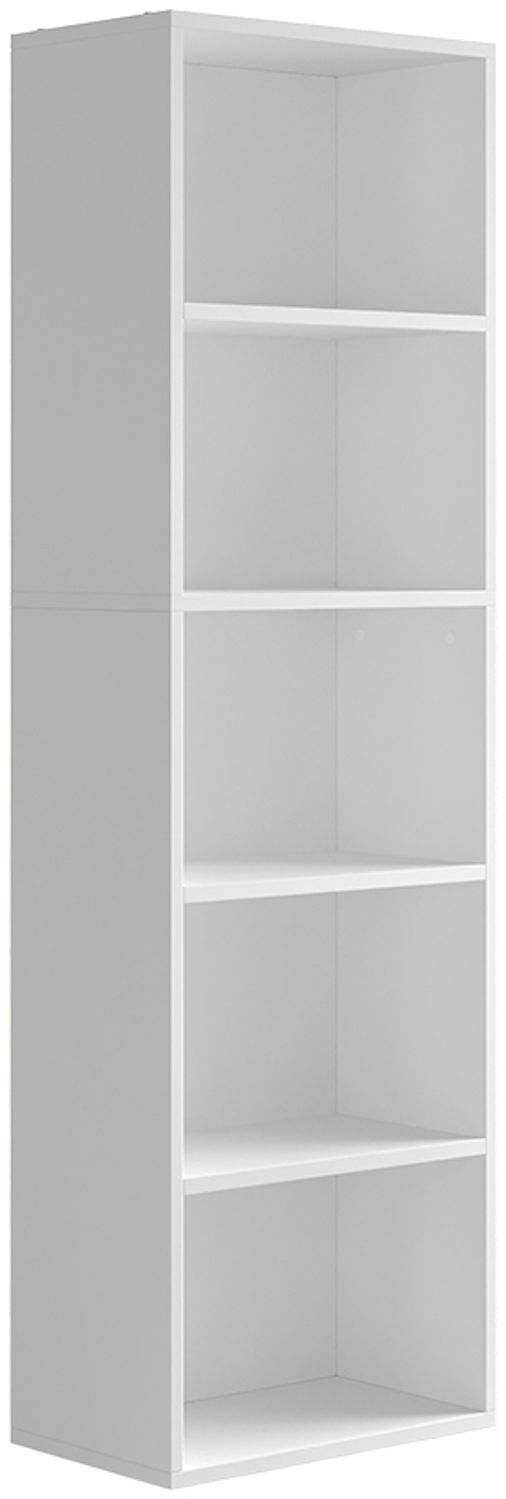 Bücherregal Bob Weiß 40 x 132 cm mit 5 Fächern Vicco Bild 1