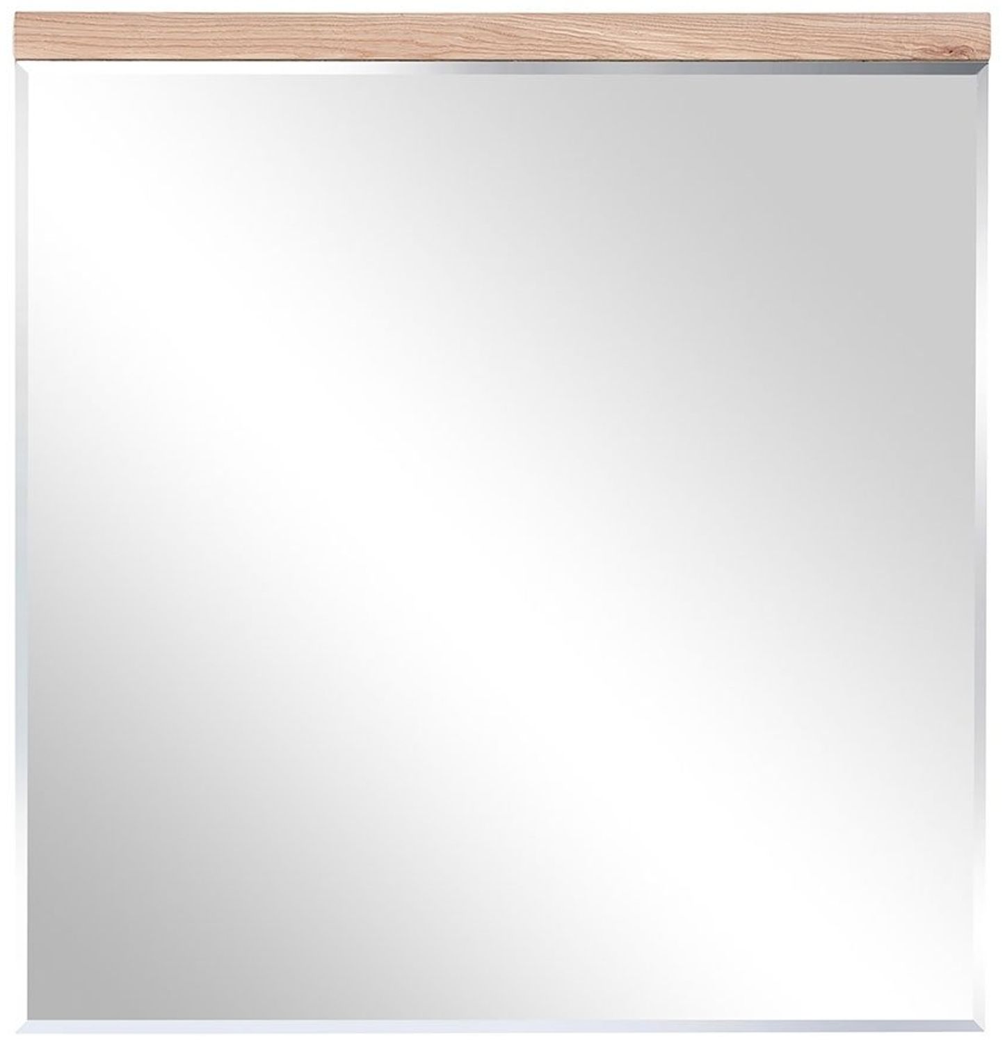 Spiegel Sonos, Echtholz, Holzfarben, Verspiegelt, 80 x 85 x 2 cm Bild 1