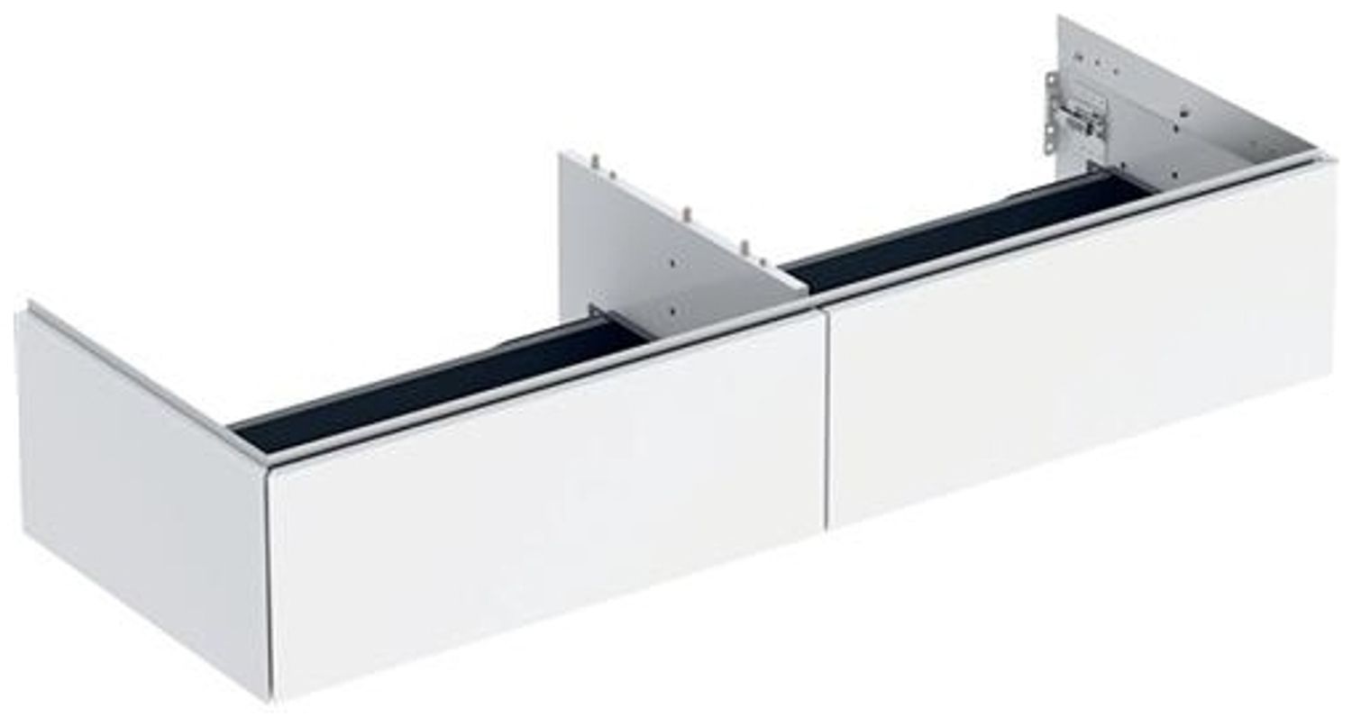 Unterschrank ONE 2 Schubladen 133 2x26 6x47 weiß Bild 1