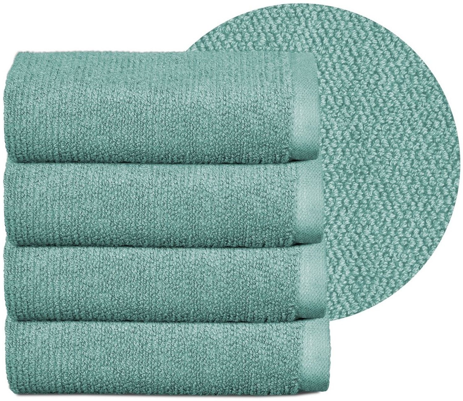 Beautex Handtuch Set Handtuch Set, Made in Europe, Frottier (Multischlaufen-Optik, Frottier Premium Set aus 100% Baumwolle 550g/m) Bild 1