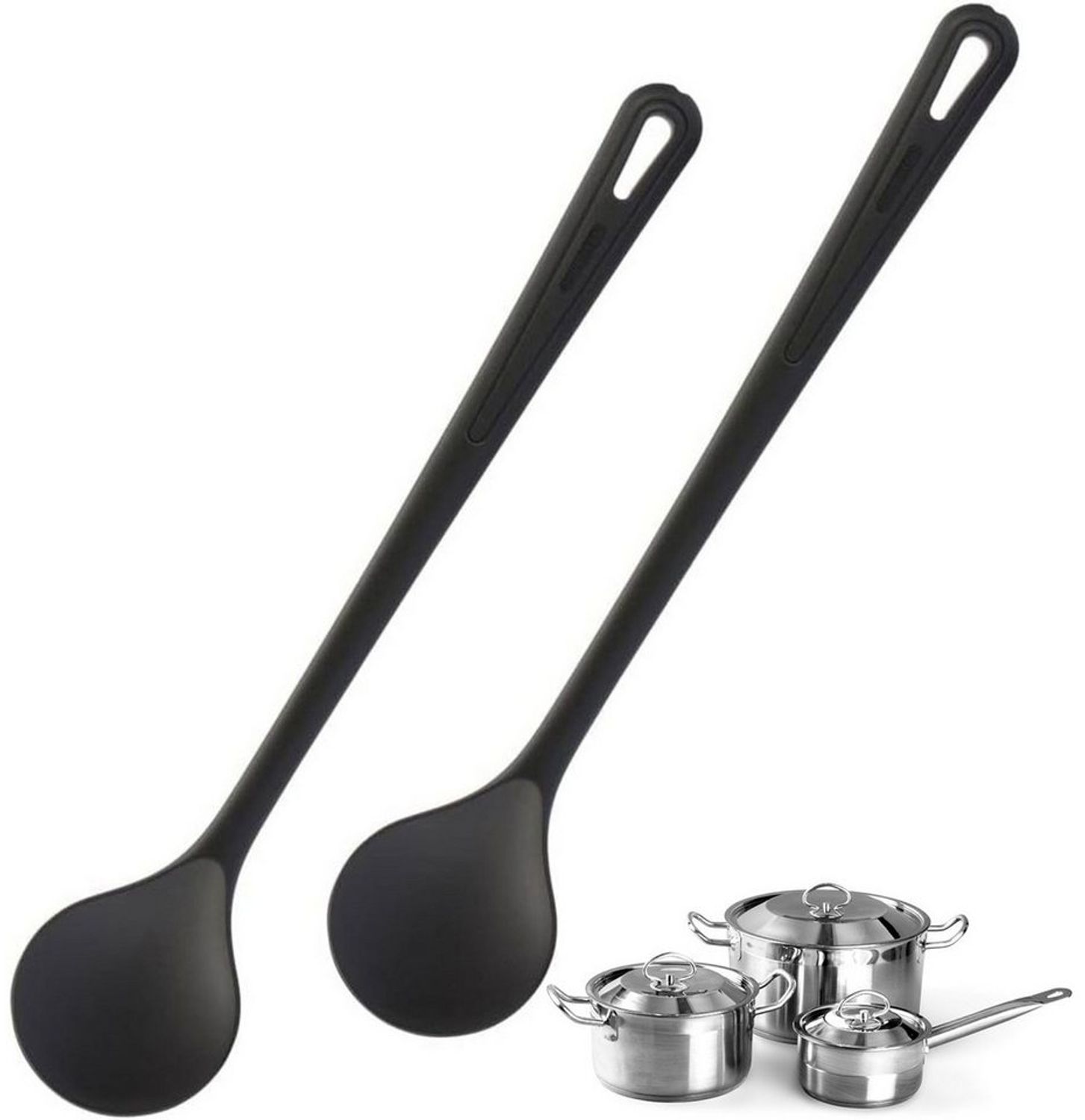 WESTMARK Kochlöffel 2 Stück, »Gentle«, Rührlöffel, hochhitzebeständig, spülmaschinengeeignet, Made in Germany Bild 1