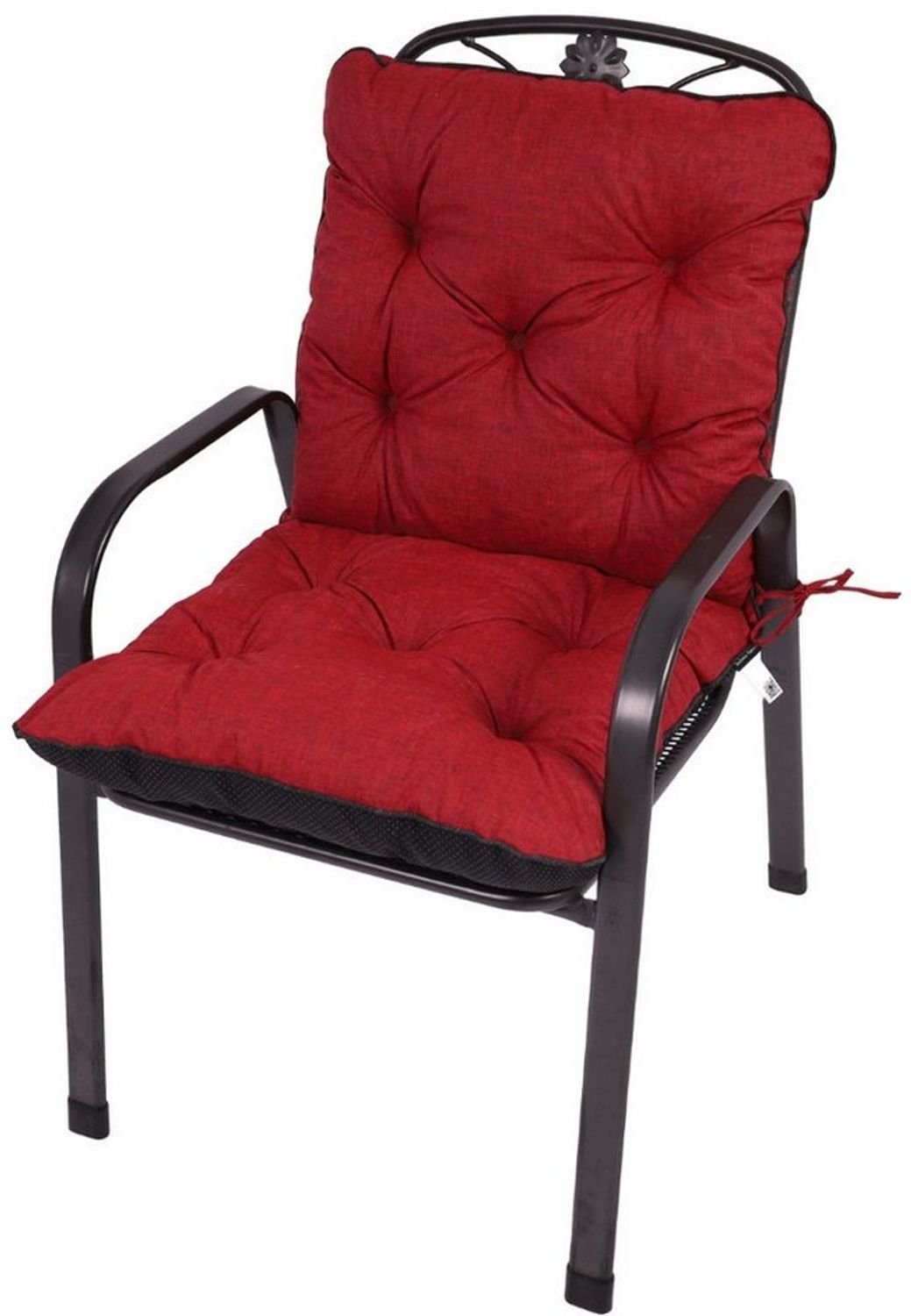 TexDeko Sitzauflage Ecolen Niedriglehner 40 x 40 x 40cm - gesteppte Gartenstuhl-Auflage, (1× Gartenstuhl-Auflage (80 × 40cm), UV-Beständig, Wasserabweisend mit Anti-Rutsch Boden Bild 1