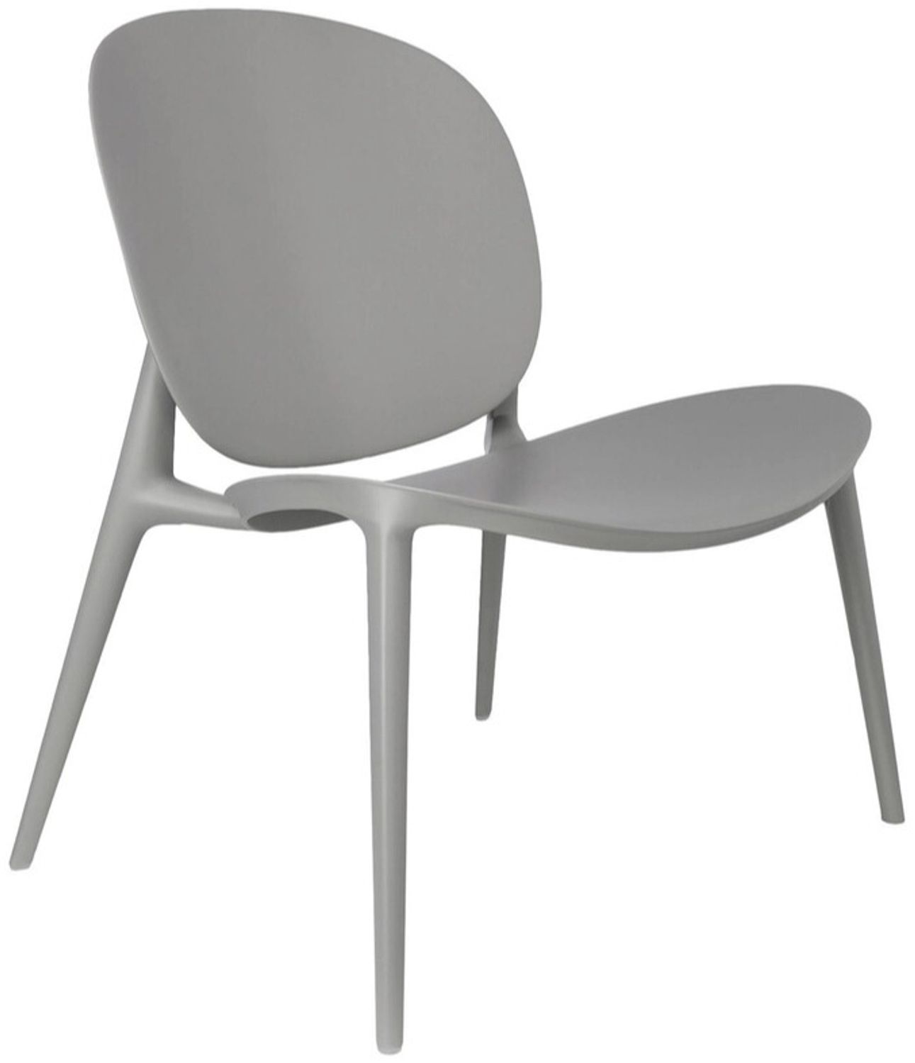 Kartell 586509 Sessel, Geändertes Polypropylen in der Masse gefärbt und Soft-Touch-Behandlung, Grigio, 60 x 62 x 75 cm Bild 1