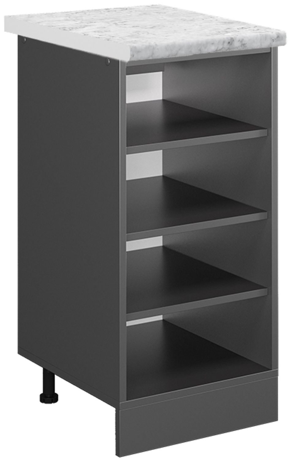 Küchenregal R-Line Anthrazit 40 cm AP Marmor Vicco Bild 1