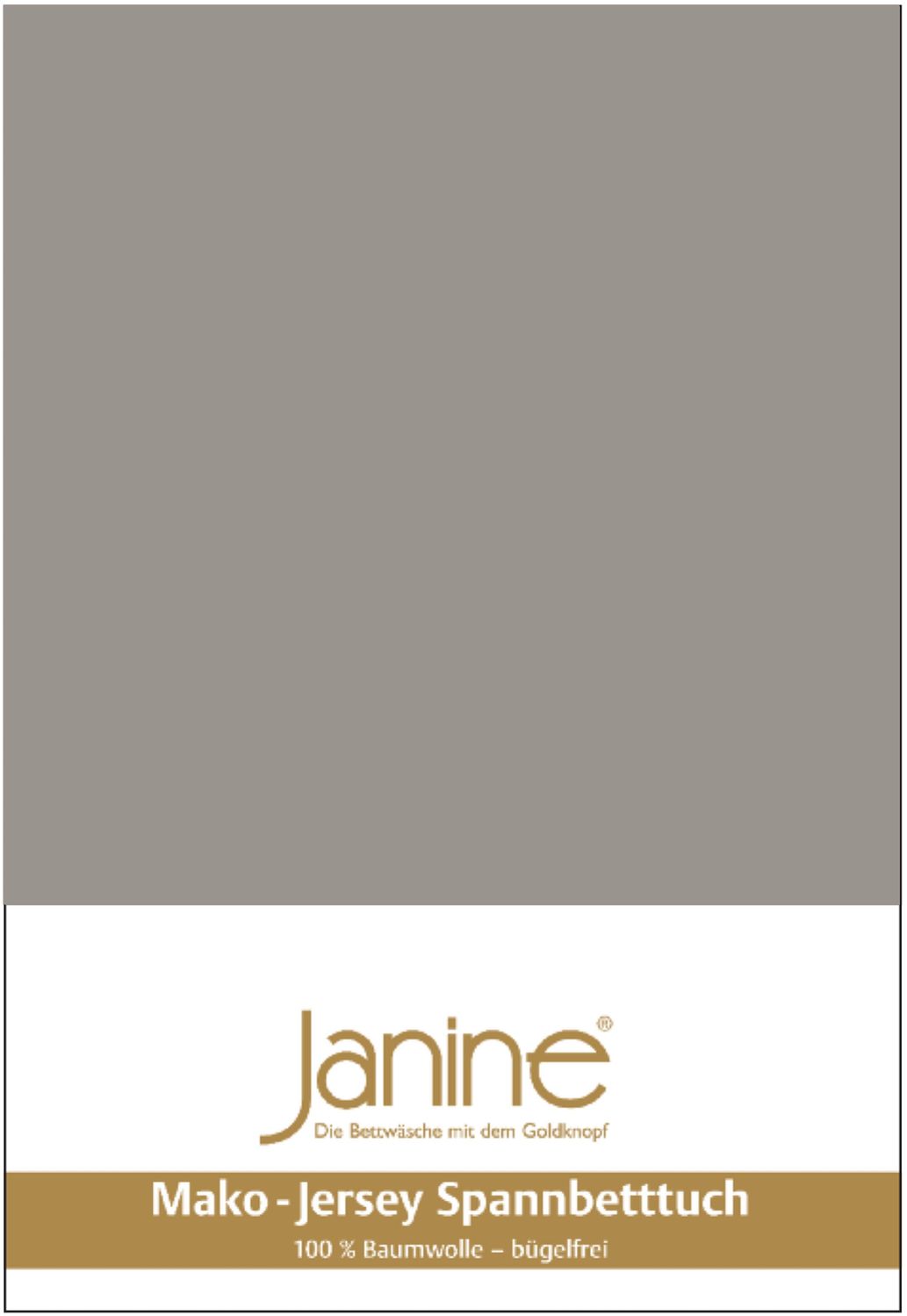 Janine Mako Jersey Spannbetttuch Bettlaken 140-160x200 cm OVP 5007 77 vulkan Bild 1