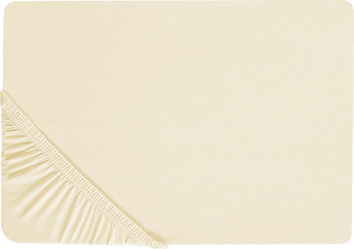 Spannbettlaken JANBU Baumwolle 90x200 cm Beige Bild 1
