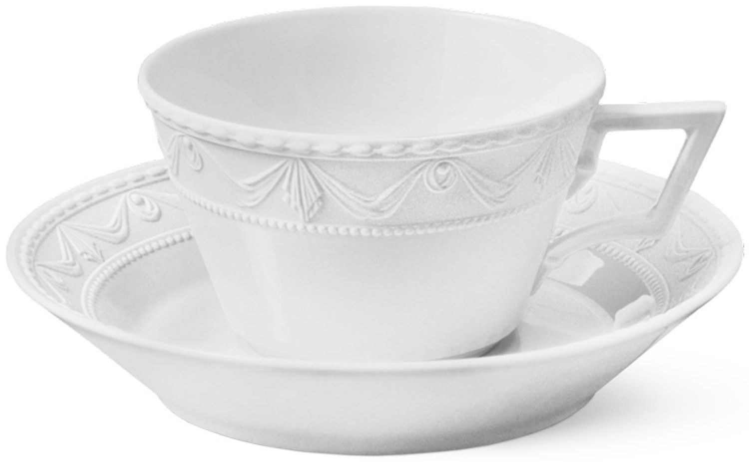 KPM Berlin Kurland Blanc Nouveau Tee-Obertasse weiß Bild 1
