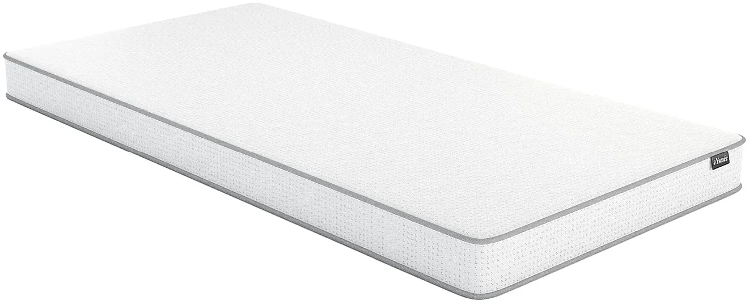 Vente-unique - ASTYANAX Matratze Stoff Weiß - B 90 cm x H 12 cm x L 190 cm Bild 1